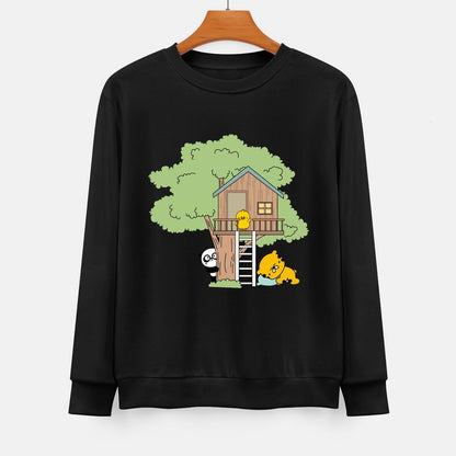  Front Patterned Long Sleeve TopOriginal Heat-Transfer