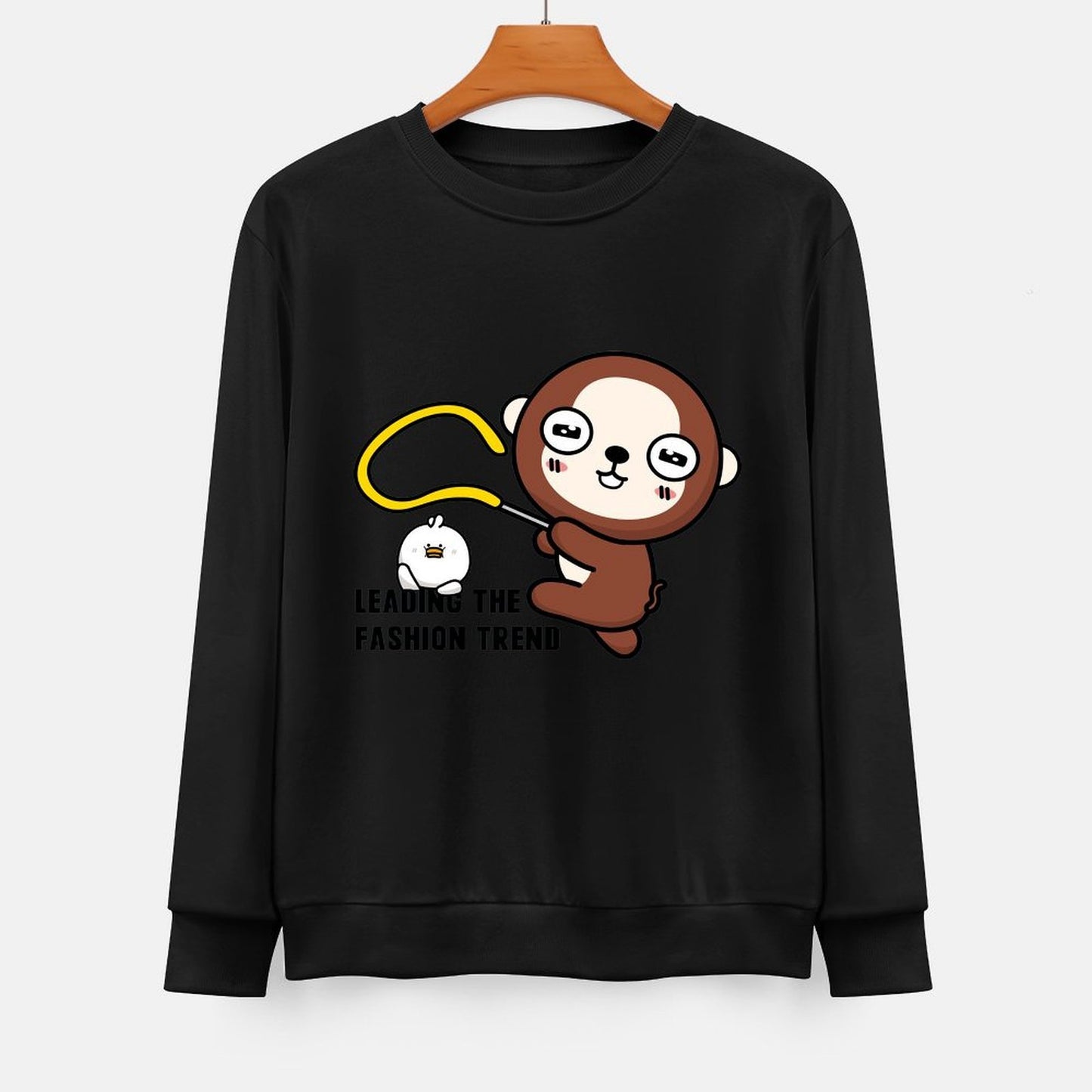  Front Patterned Long Sleeve TopStreetStyle Soft