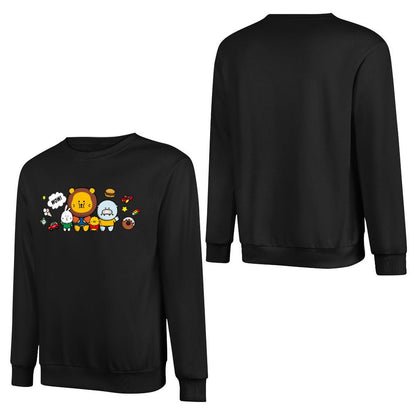 Front Patterned Long Sleeve TopClean TimelessComfort