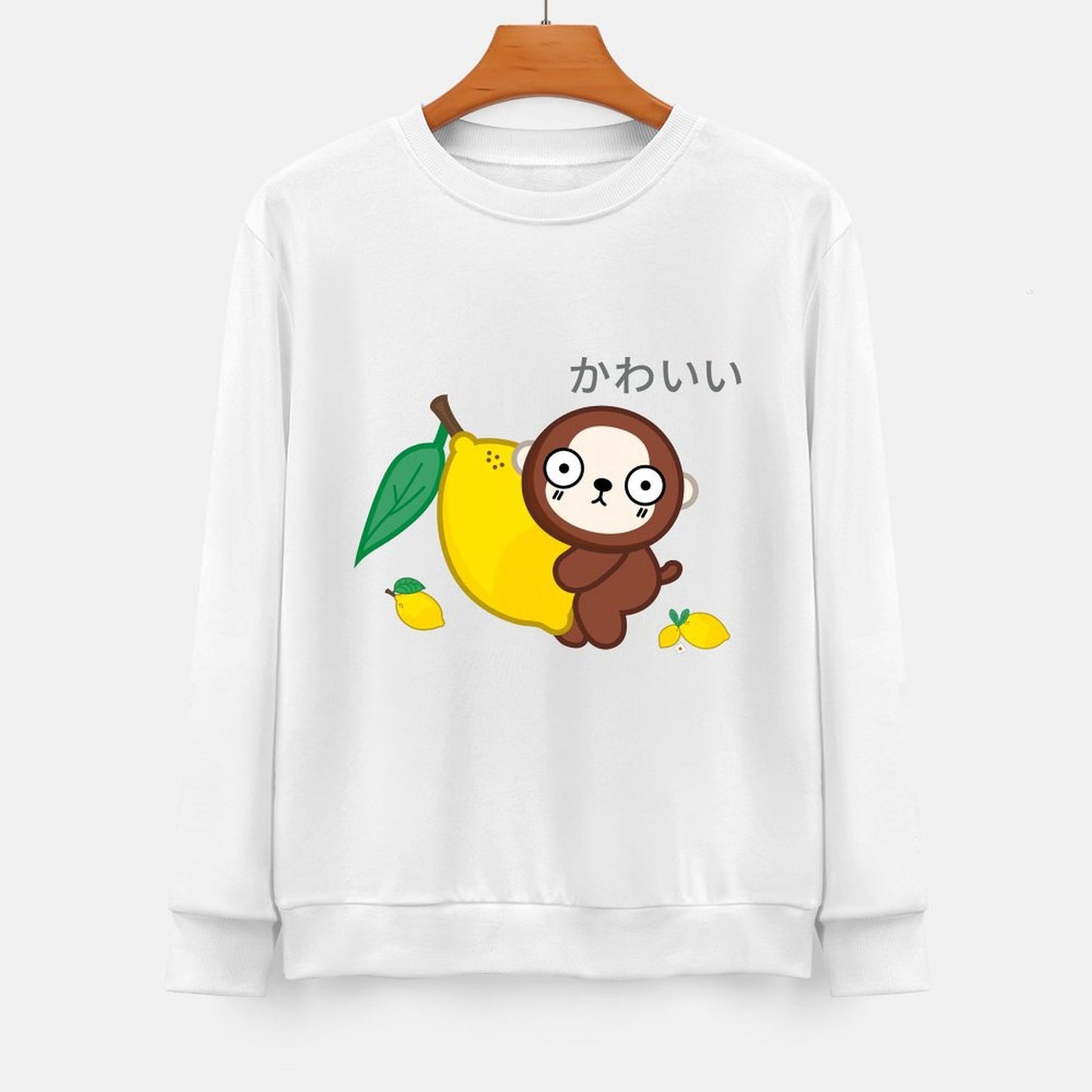 Front Patterned Long Sleeve TopComfortSeries Double-Stitched