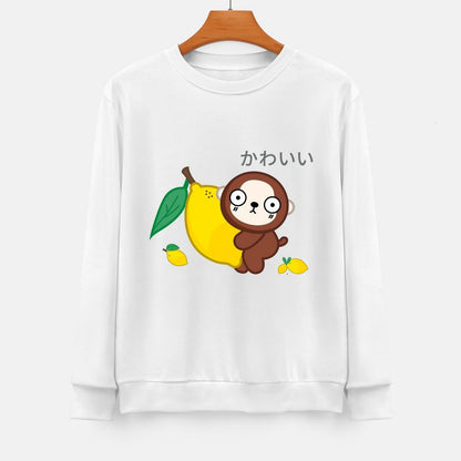 Front Patterned Long Sleeve TopComfortSeries Double-Stitched