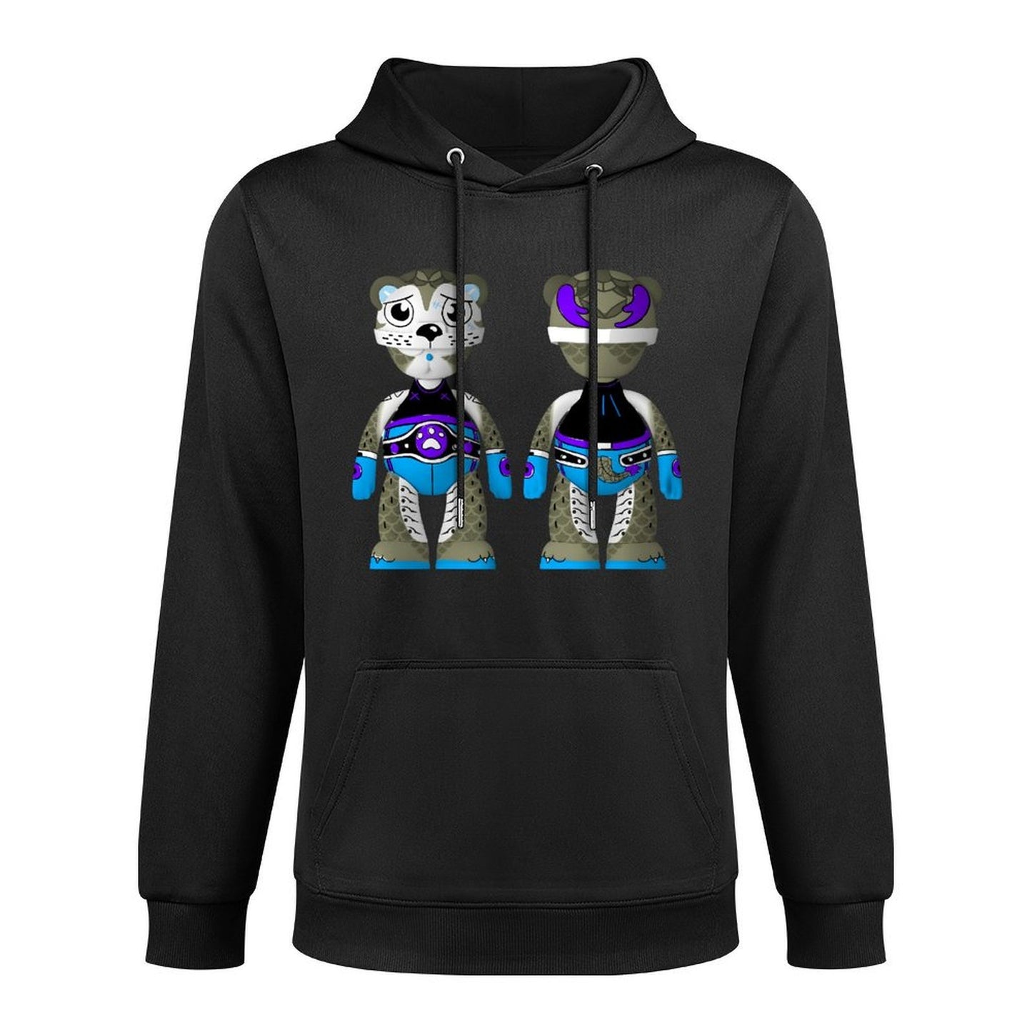 Hoodie Front PatternFitted Soft-Touch