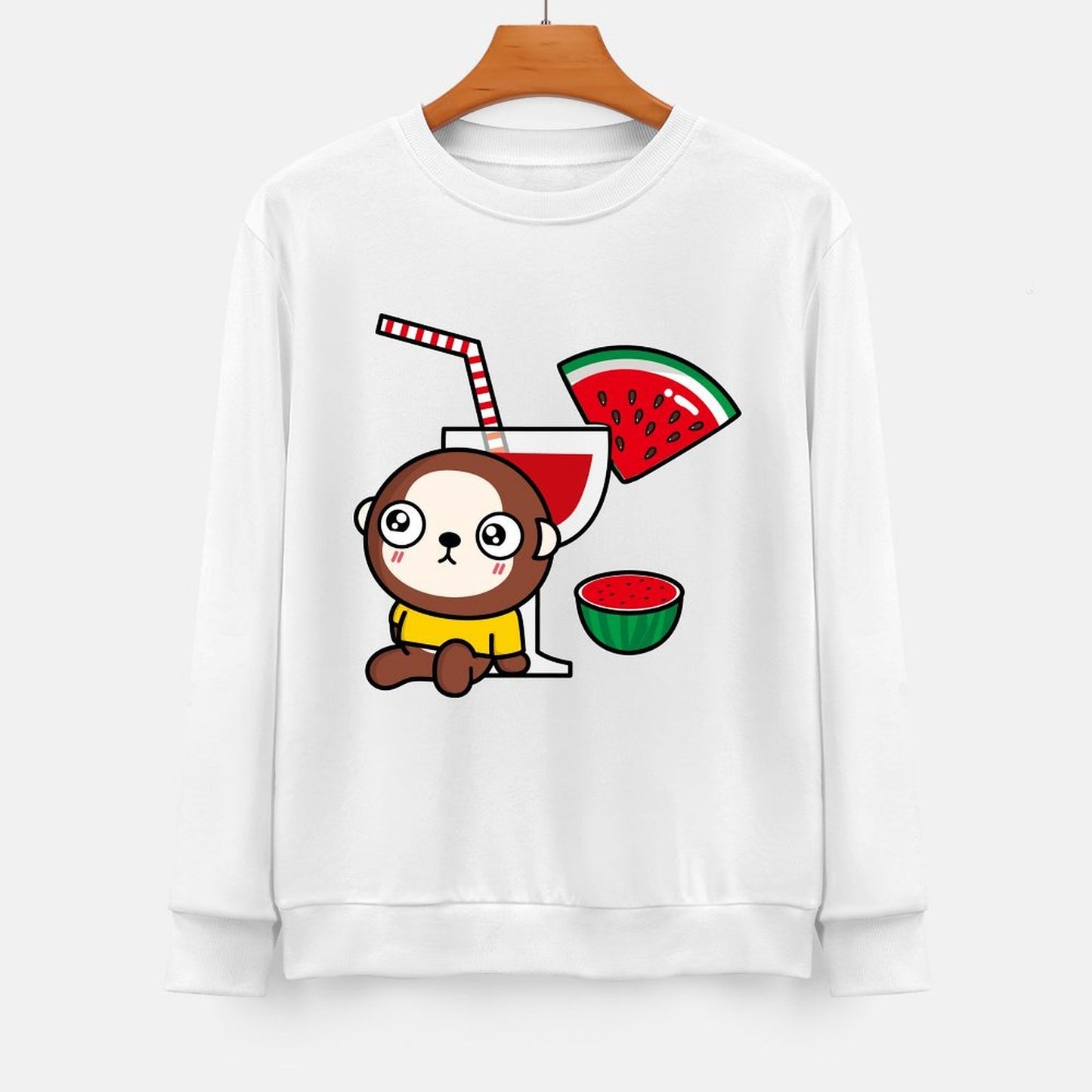 Front Patterned Long Sleeve Top Neat