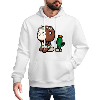 Wrinkle-Free Crew Neck Front Graphic Hoodies