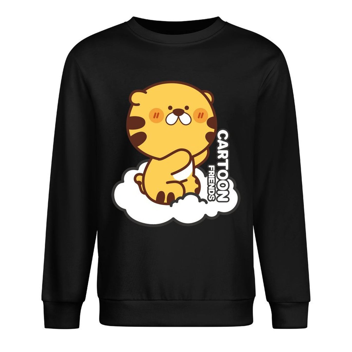 Front Patterned Long Sleeve TopTear-Resistant Sharp