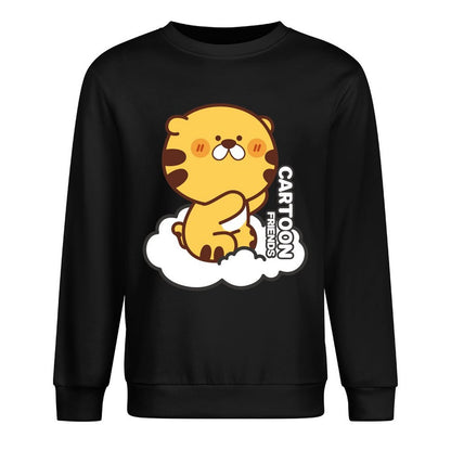 Front Patterned Long Sleeve TopTear-Resistant Sharp