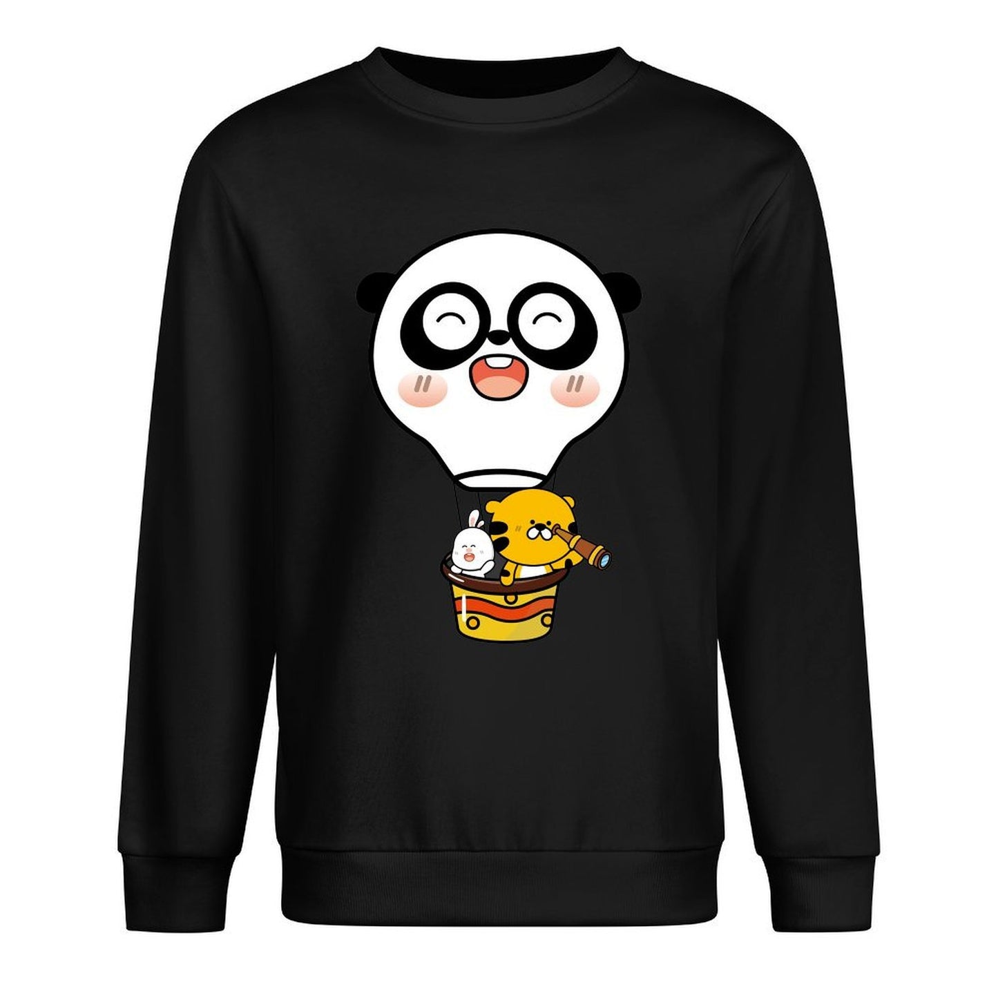 Front Patterned Long Sleeve TopChill Basic