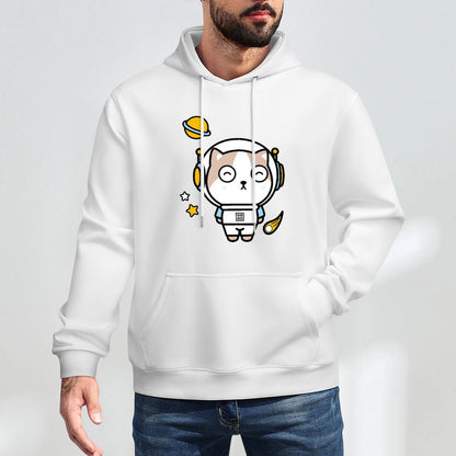 Plain Classic Fit Front Graphic Hoodies