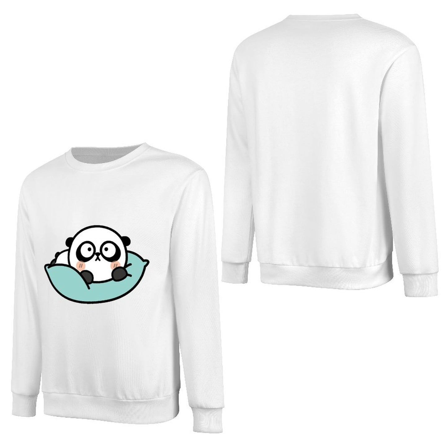 Front Patterned Long Sleeve TopClassicFit Basic