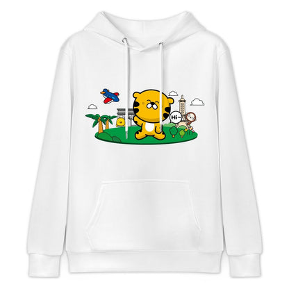 Long Lasting Chill Front Graphic Hoodies