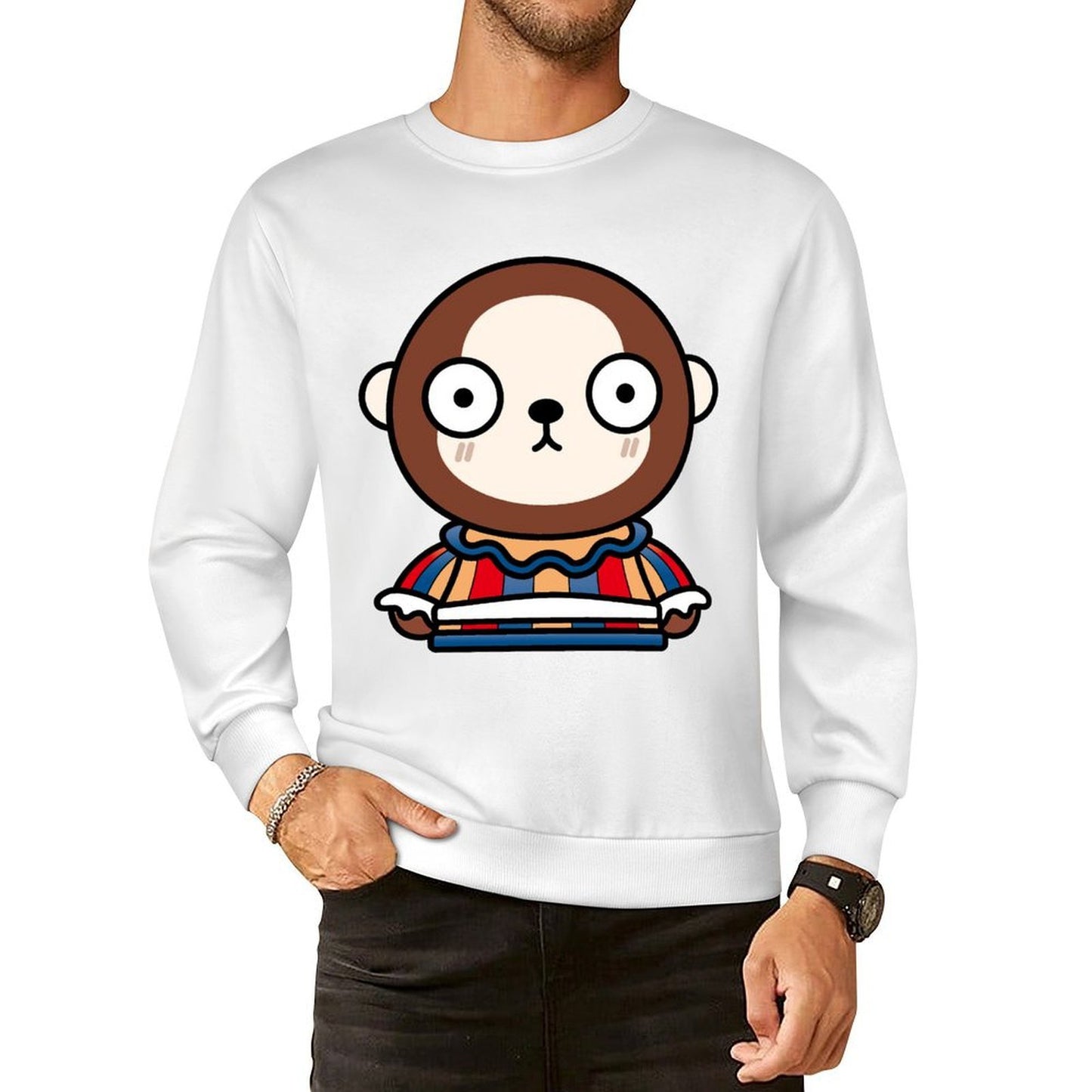 Front Patterned Long Sleeve TopOriginal StreetStyle