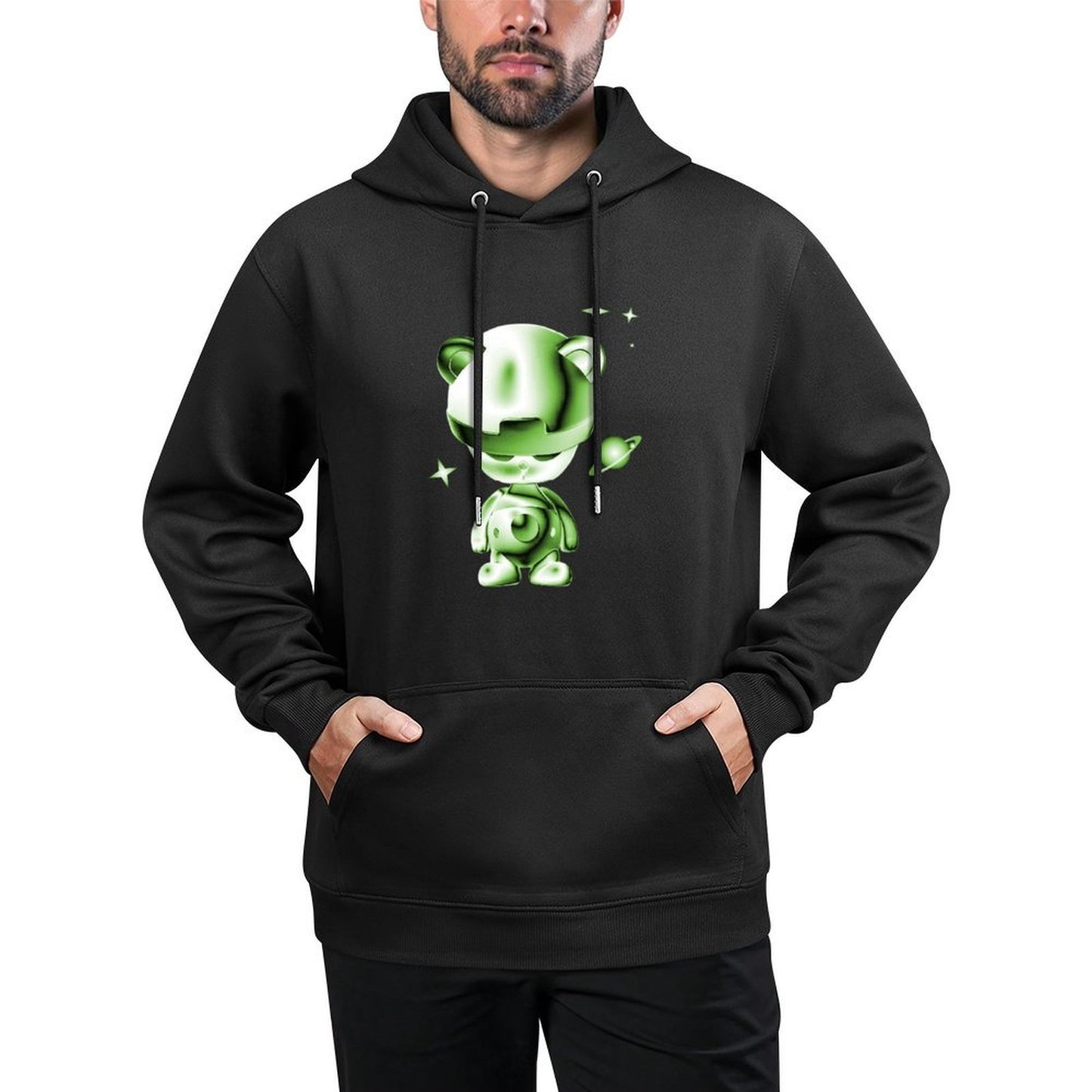 IPIB 250g Hooded Pocket Sweatshirt Front GraphicMen's Hooded  Sweatshirt6000026-4