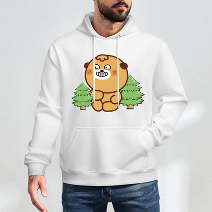 Printing Slim Fit Front Graphic Hoodies