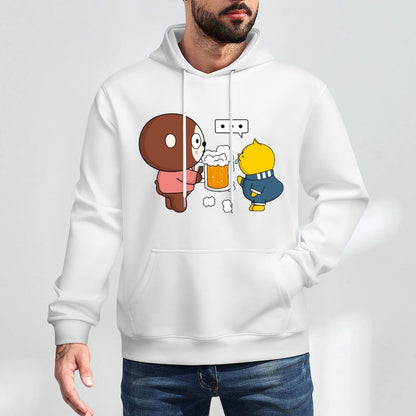 LooseFit Fitted Front Graphic Hoodies