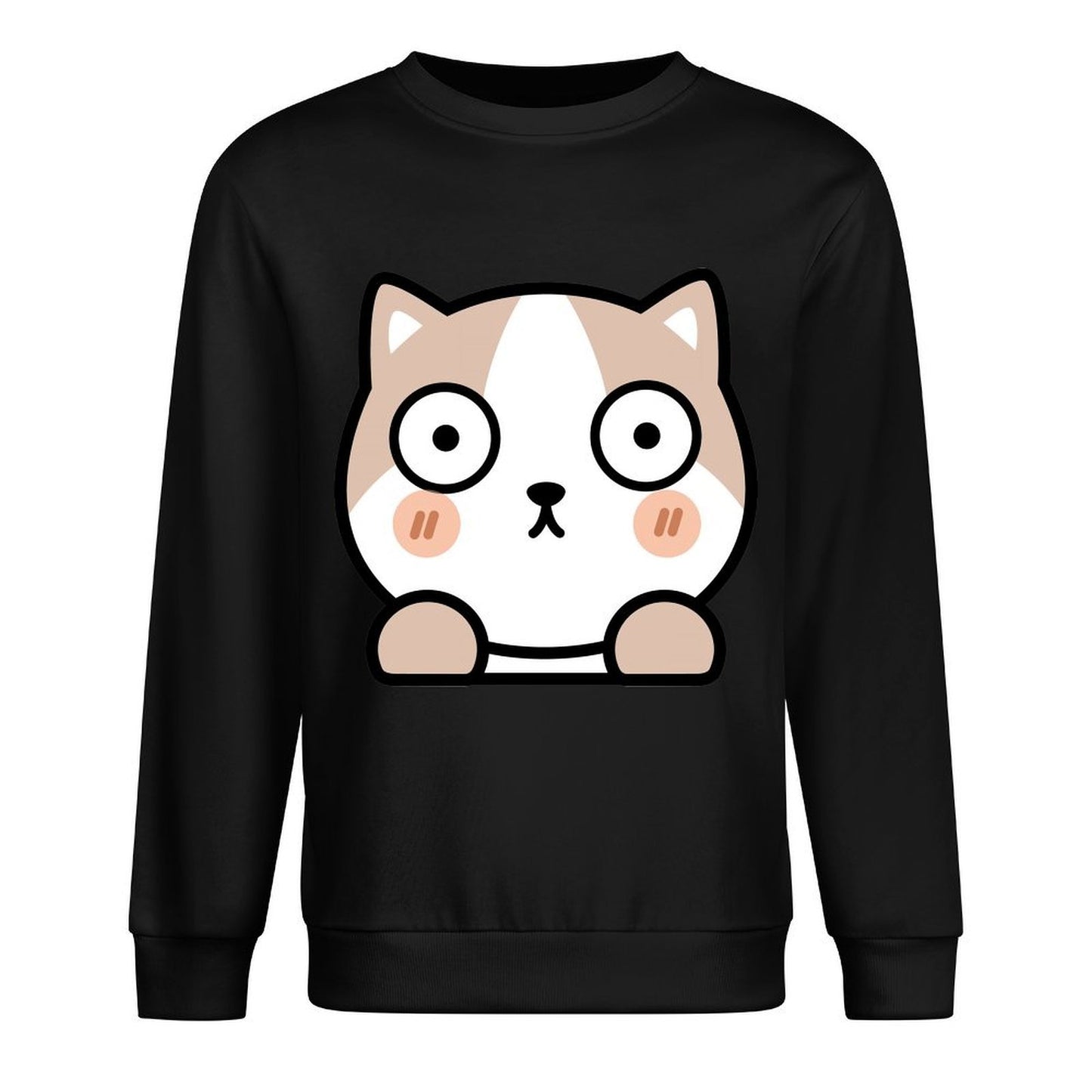 Front Patterned Long Sleeve TopActiveWear Fitted