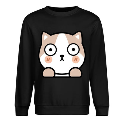 Front Patterned Long Sleeve TopActiveWear Fitted