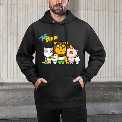 Sleek Fresh Front Graphic Hoodies