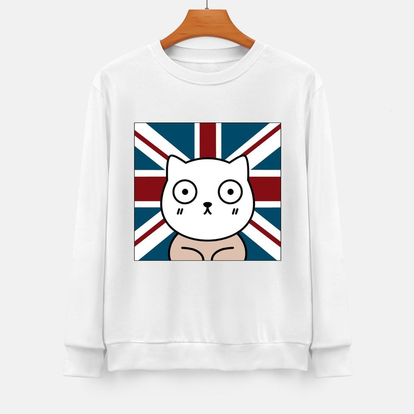 Front Patterned Long Sleeve TopEasyStyle Wrinkle-Free