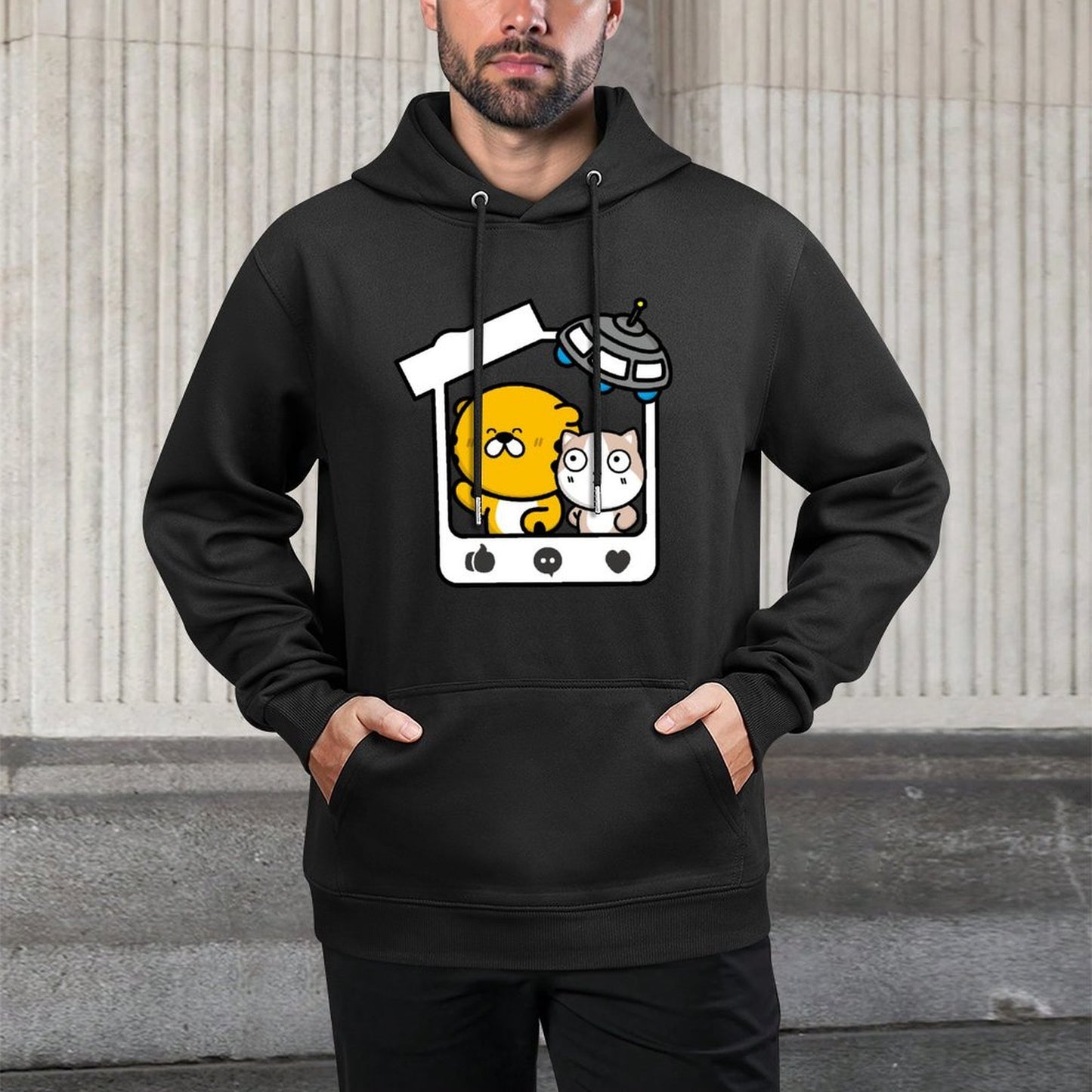 Weekend Smooth Feel Front Graphic Hoodies