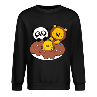 Front Patterned Long Sleeve TopSmooth Feel Softstyle