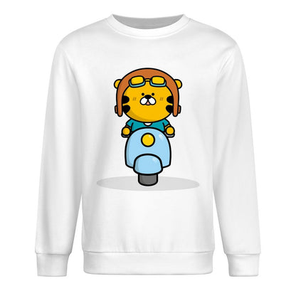 Front Patterned Long Sleeve TopDouble-Stitched Reliable