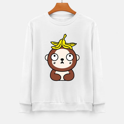 Front Patterned Long Sleeve TopSimple Smooth