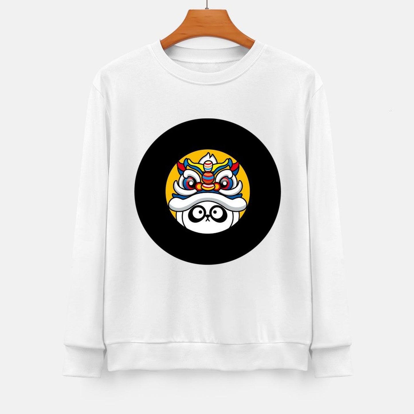 Front Patterned Long Sleeve TopRelaxed ClassicFit