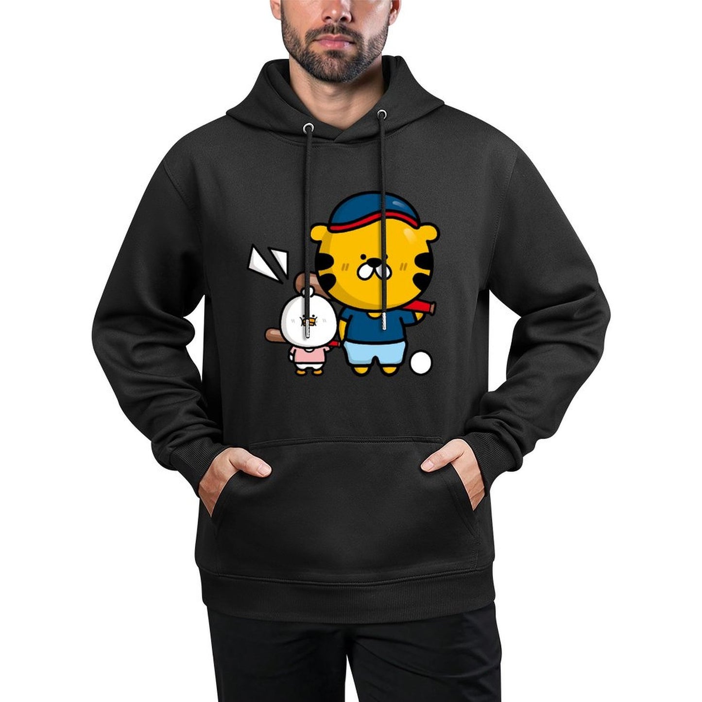 LooseFit TimelessComfort Front Graphic Hoodies