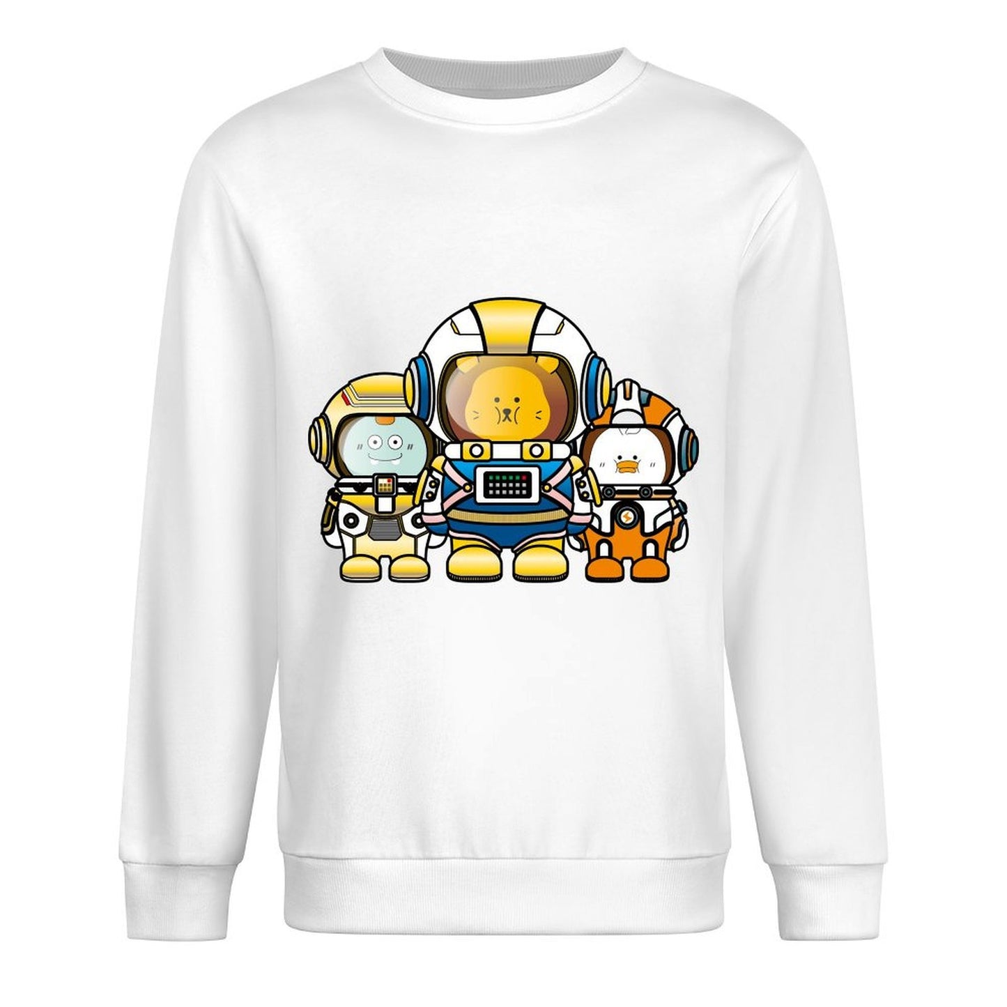 Front Patterned Long Sleeve TopClean Solid