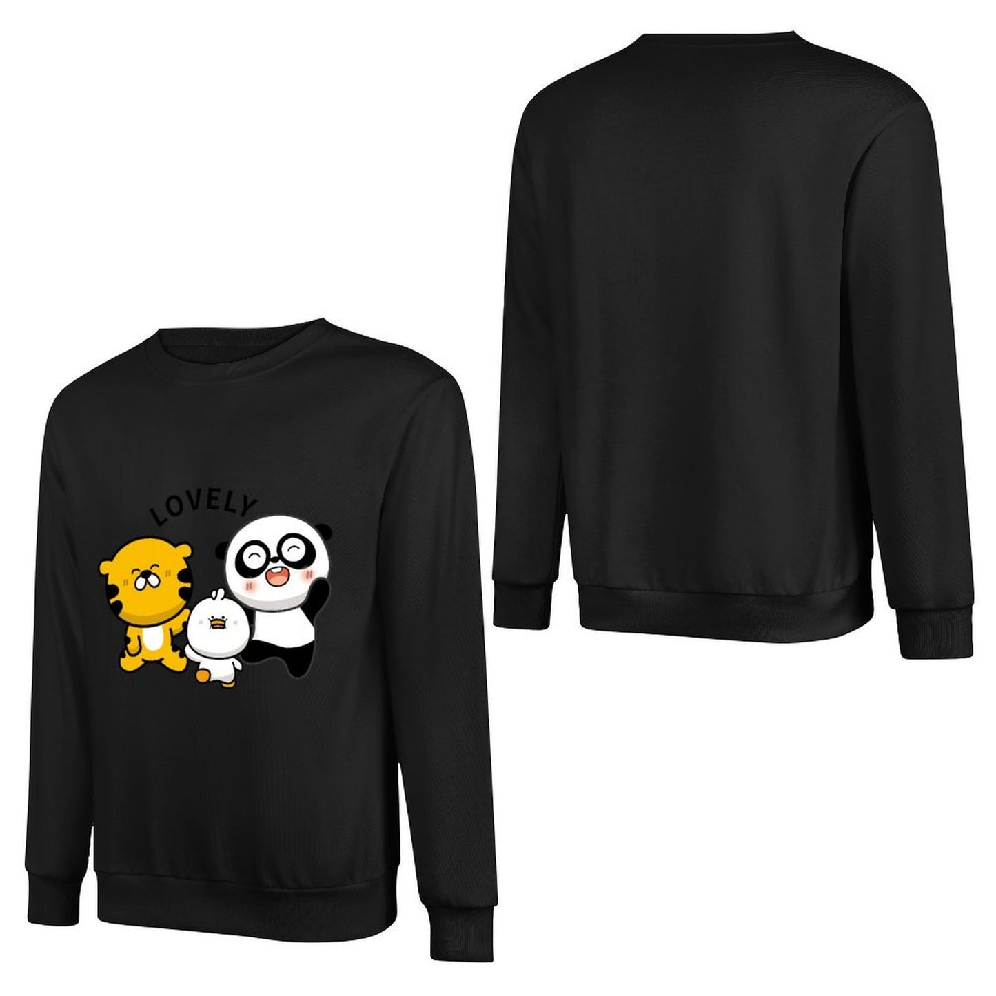 Front Patterned Long Sleeve TopFade-Resistant SmoothWear