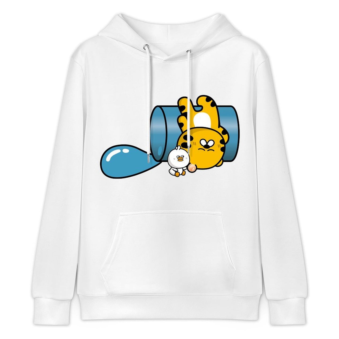 100% Cotton Easy-Care Front Graphic Hoodies