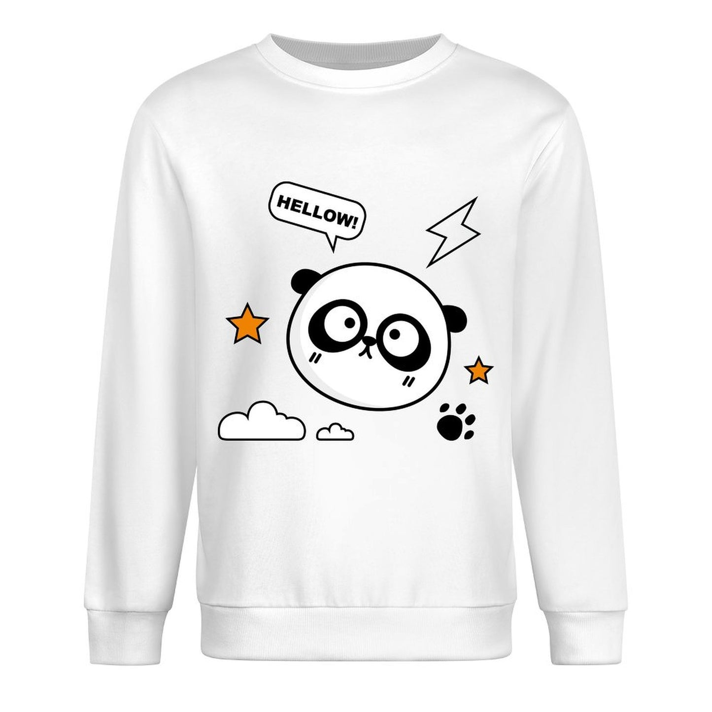 Front Patterned Long Sleeve TopCasual ClassicSeries