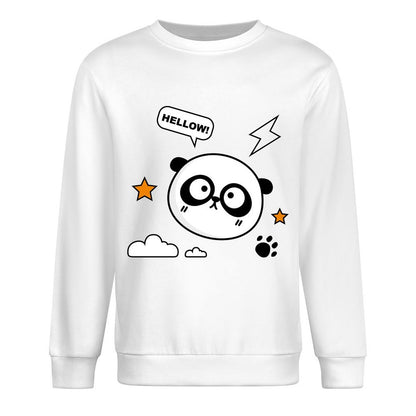 Front Patterned Long Sleeve TopCasual ClassicSeries