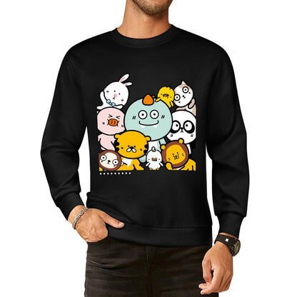 Front Patterned Long Sleeve TopIndoor Strong