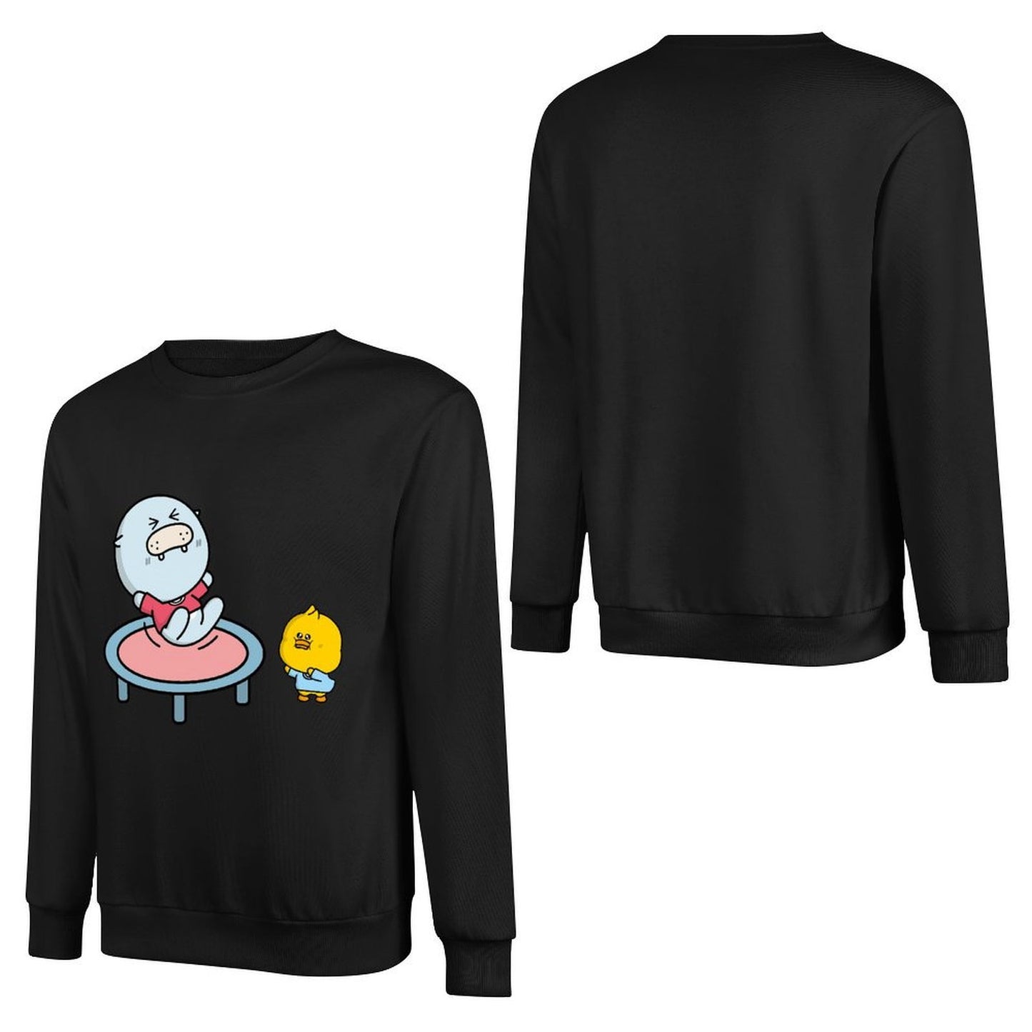 Front Patterned Long Sleeve TopNeutral BasicSeries