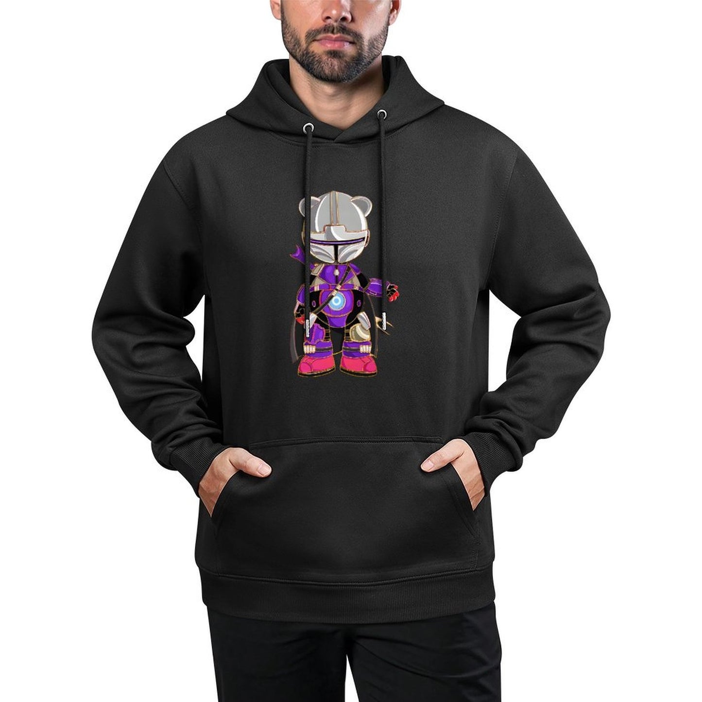 IPIB 250g Hooded Pocket Sweatshirt Front GraphicMen's Hooded  Sweatshirt6000065-2