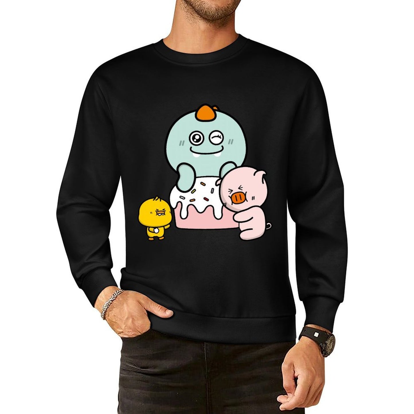 Front Patterned Long Sleeve TopPerformance Chill