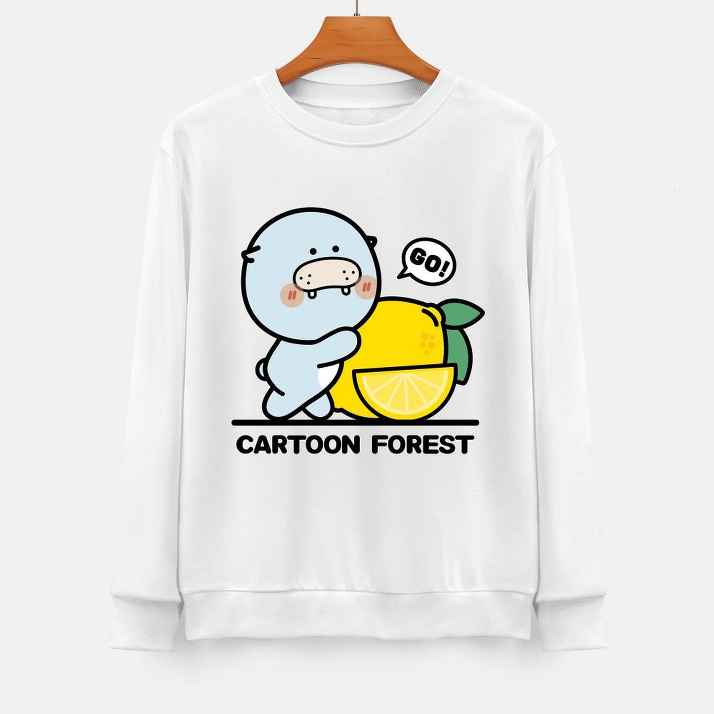 Front Patterned Long Sleeve TopRetro Minimal