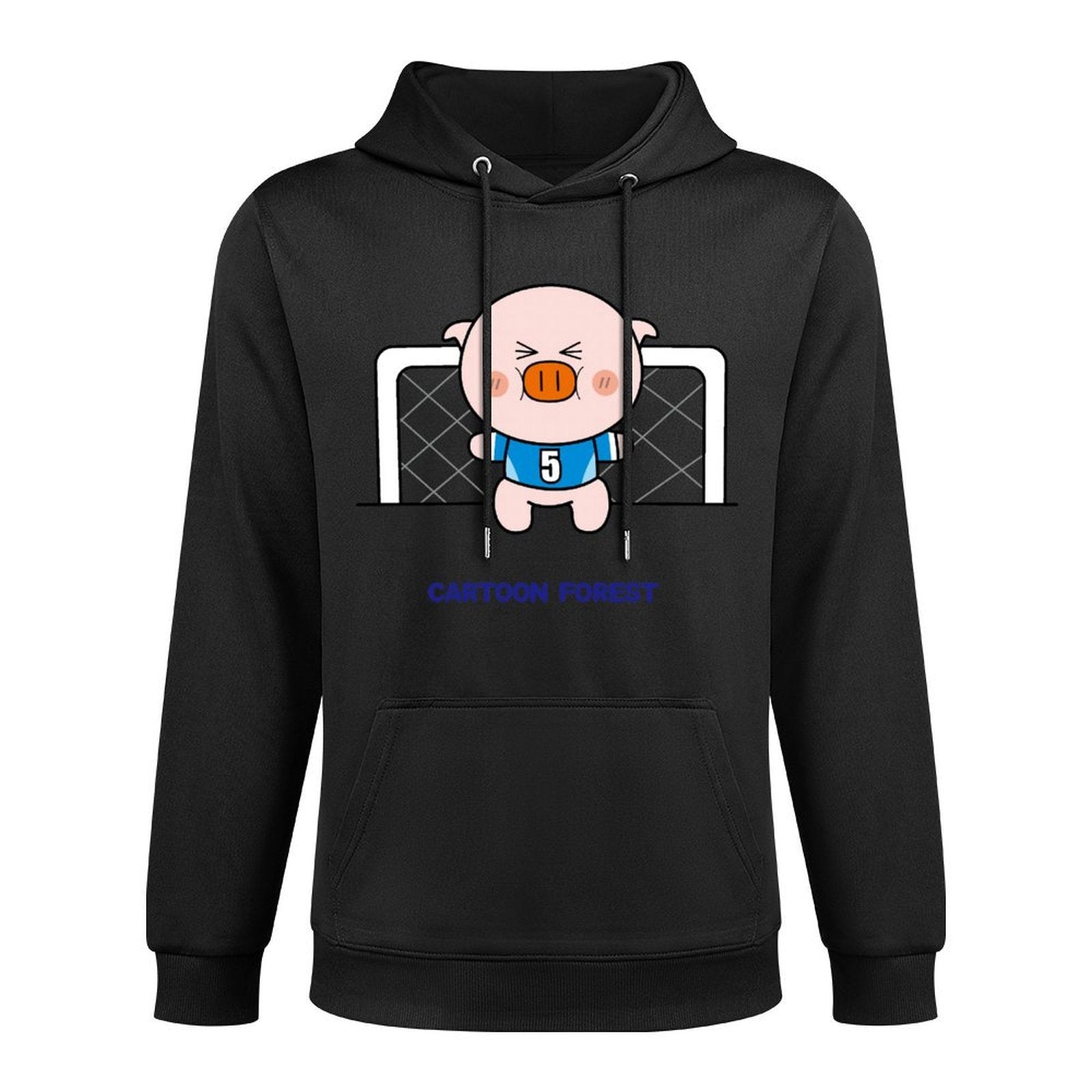 Essential Shrink-Resistant Front Graphic Hoodies