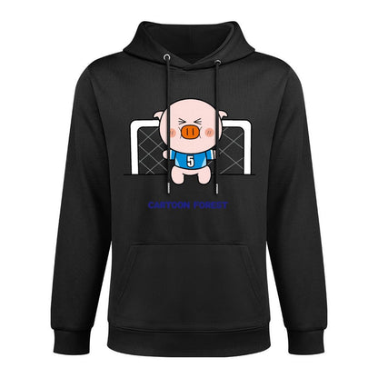 Essential Shrink-Resistant Front Graphic Hoodies