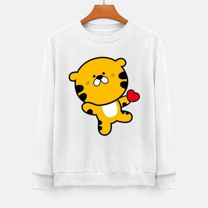 Front Patterned Long Sleeve TopStreetFit Oversized