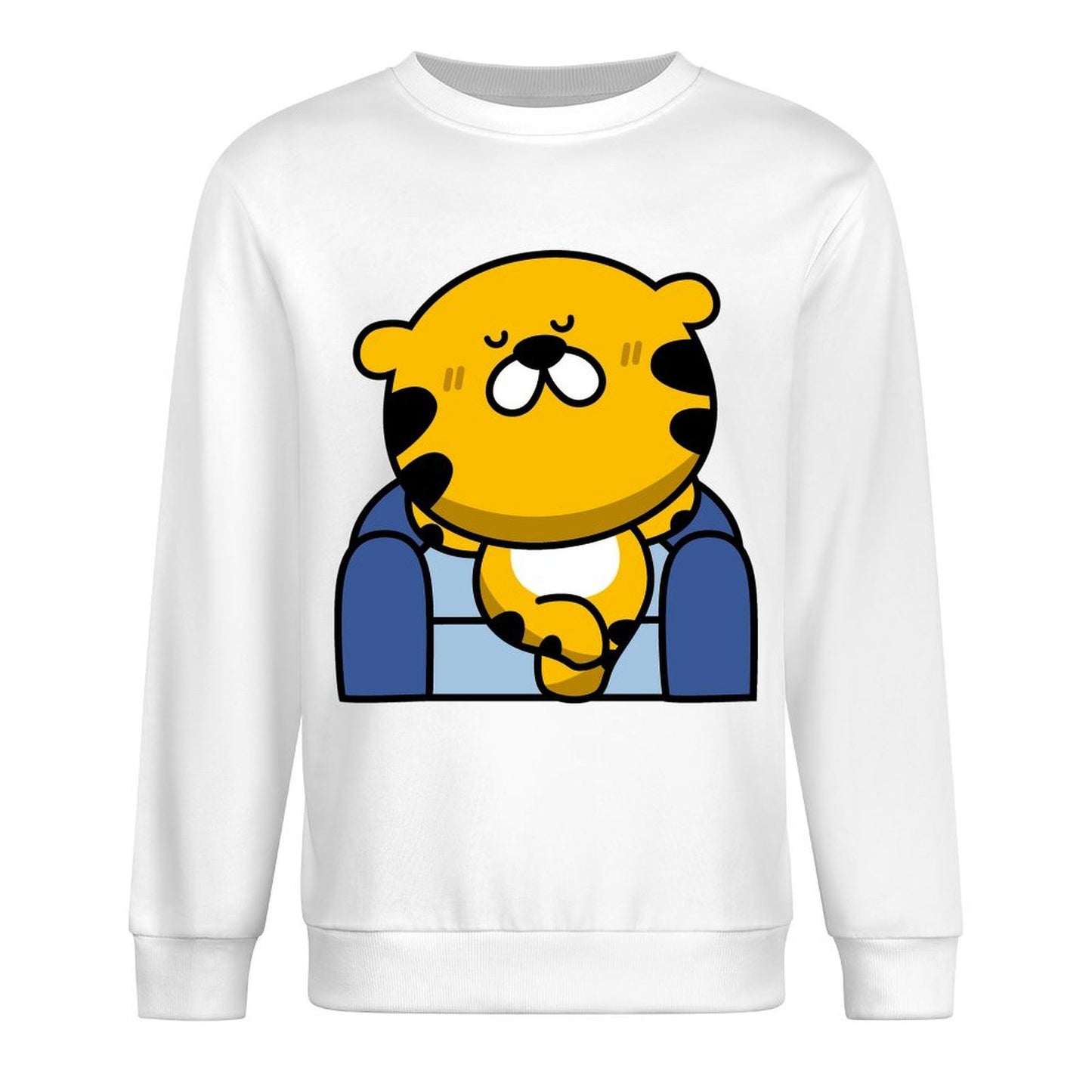 Front Patterned Long Sleeve TopSmoothWear Casual