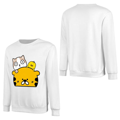 Front Patterned Long Sleeve TopTimelessComfort Sharp