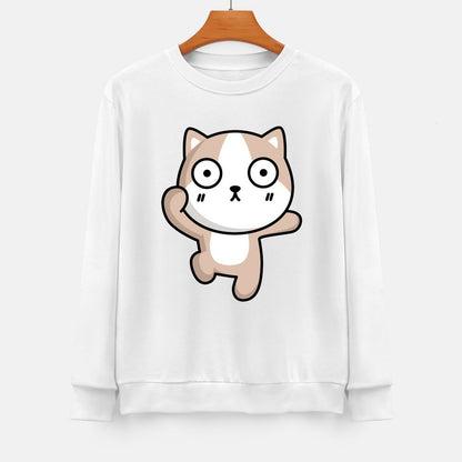 Front Patterned Long Sleeve TopPure SimpleFit