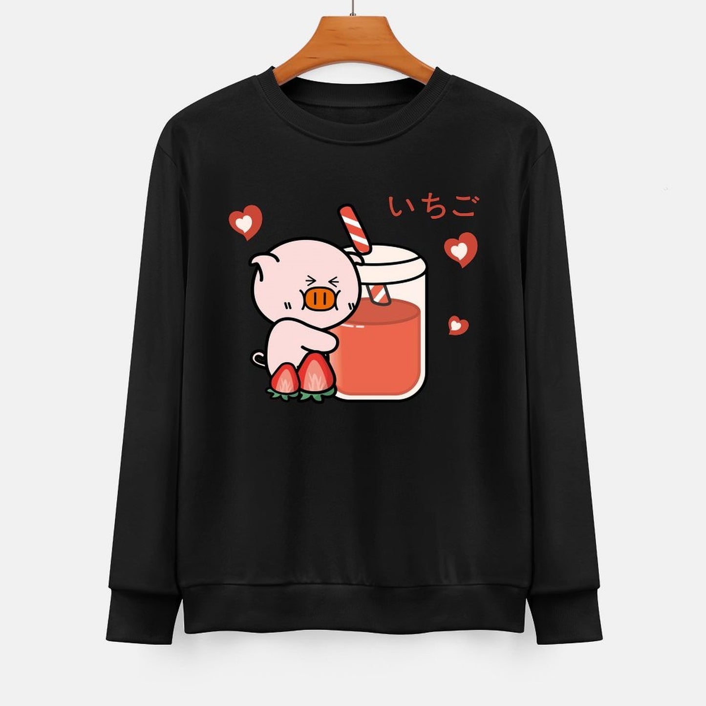 Front Patterned Long Sleeve TopPlain AllSeason