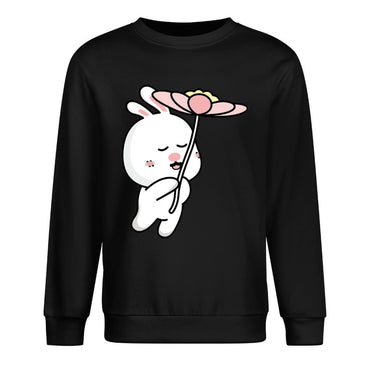 Front Patterned Long Sleeve TopRelaxFit Crewneck