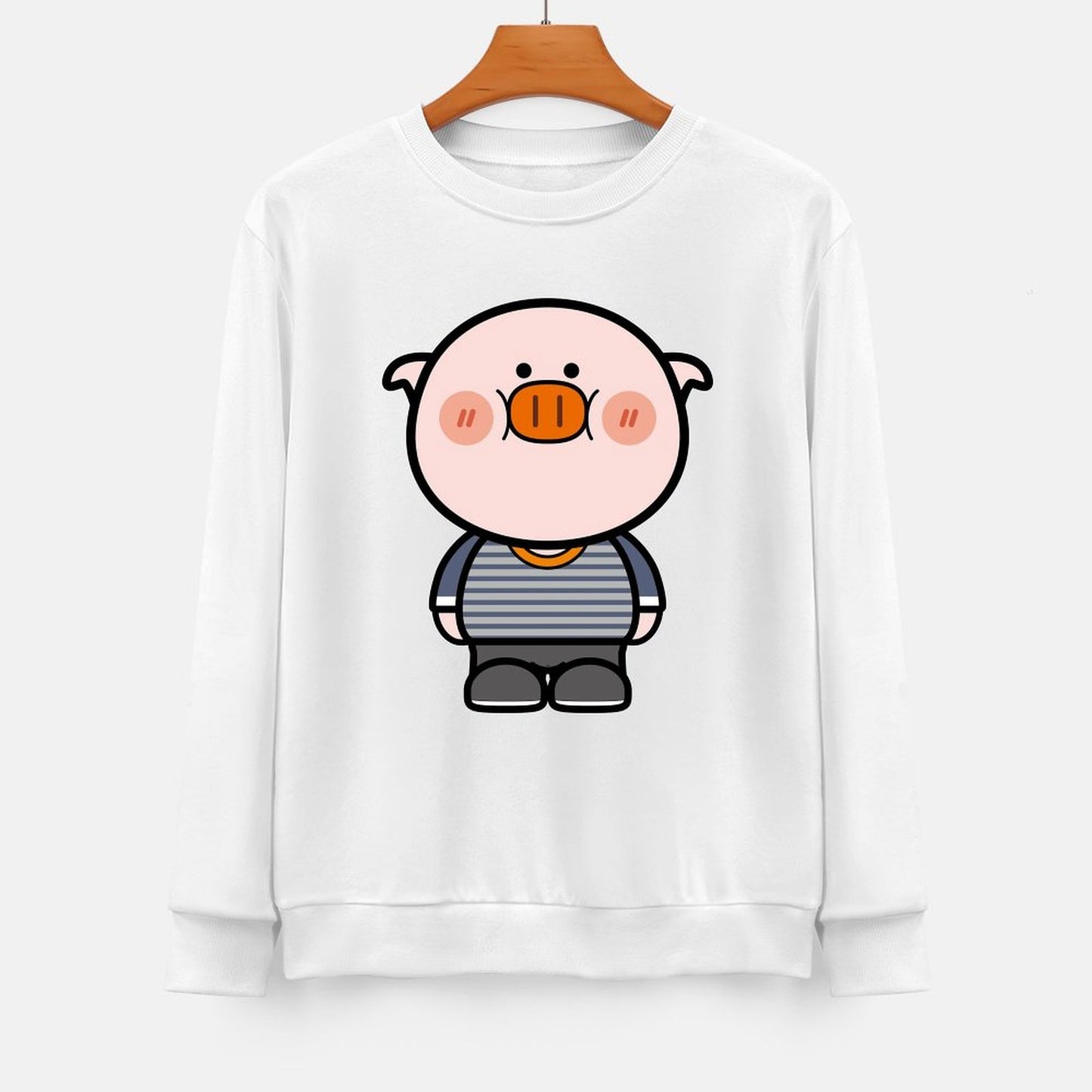 Front Patterned Long Sleeve TopTimeless Retro