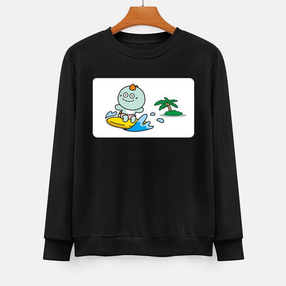  Front Patterned Long Sleeve TopSlim Fit Eco / Sustainable