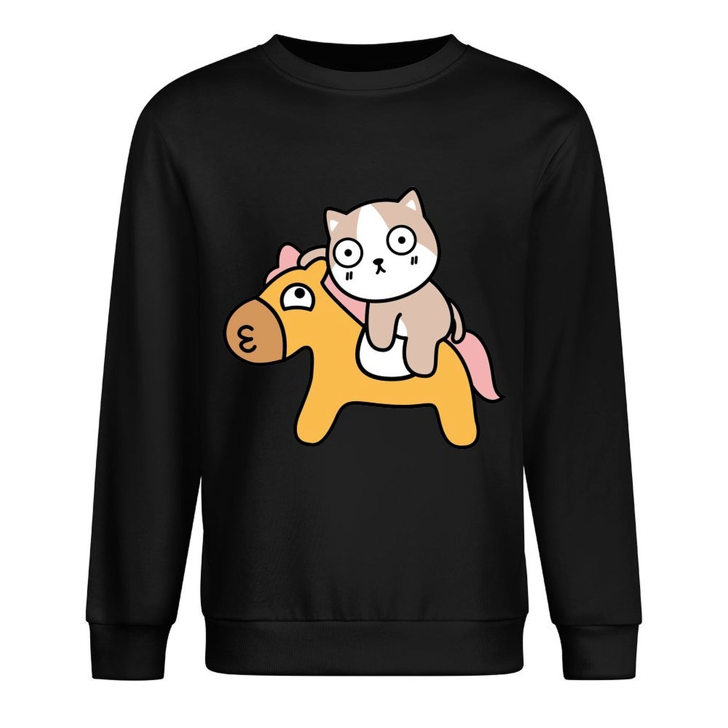 Front Patterned Long Sleeve TopEverydayComfort ClassicStyle