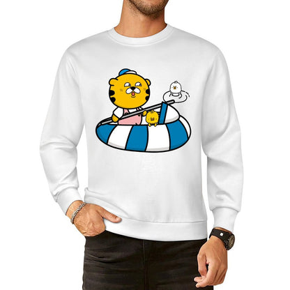 Front Patterned Long Sleeve TopSoftFeel Colorfast